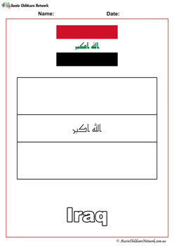 Iraq Flag Colouring
