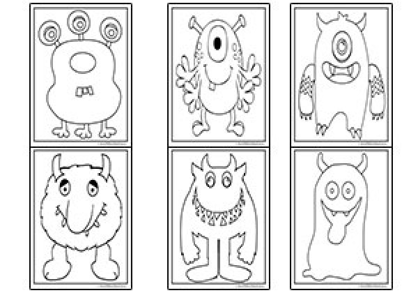 Monster Colouring <span class=